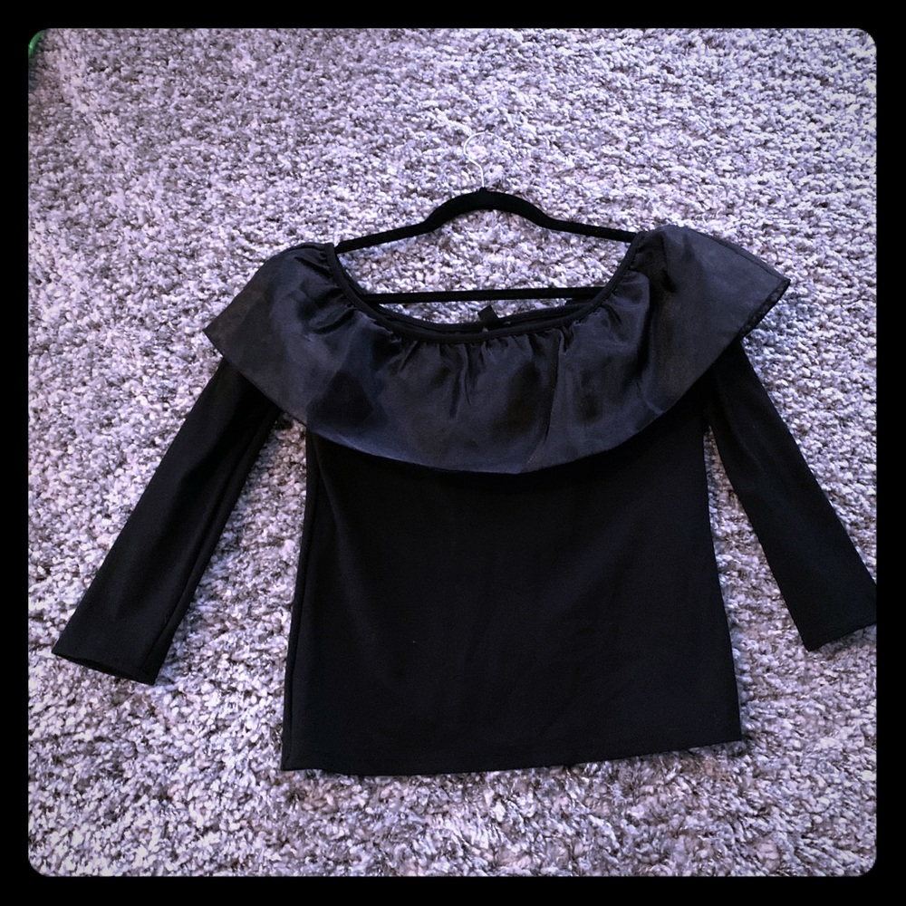 Off shoulders classy j crew top